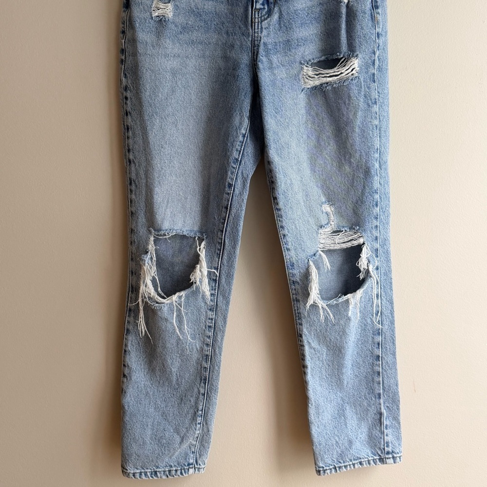 PacSun High-Rise Distressed Straight Mom Jeans size 26 - Picture 3 of 8